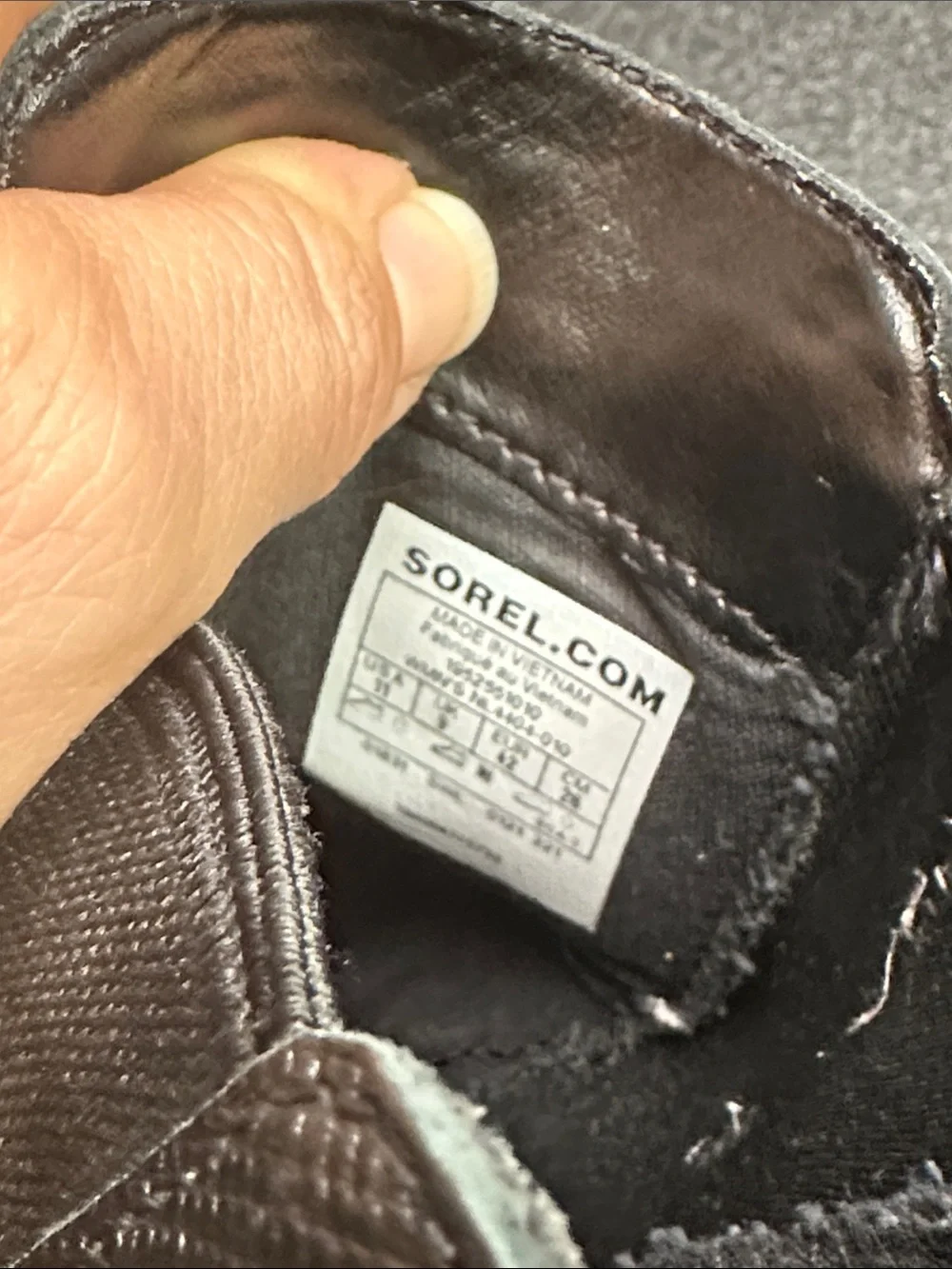 Sorel Black weatherproof boots size Woman’s 11
